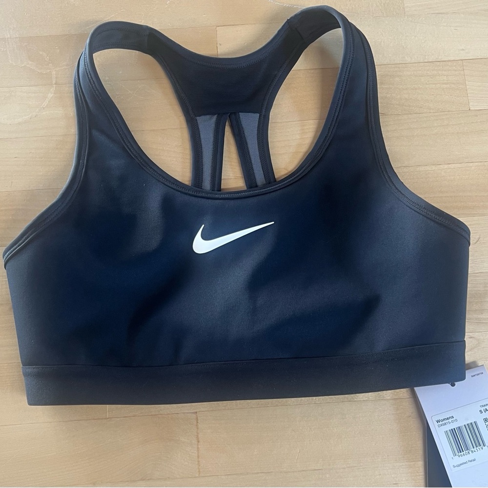 Nike Black Sports Bra Racerback Moisture-Wicking